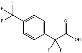 2,2-Difluoro-2-[4-(trifluoromethyl)phenyl]acetic Acid Structure