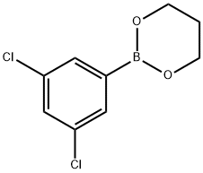 3,5-二氯苯硼酸-1,3-丙二醇酯 结构式