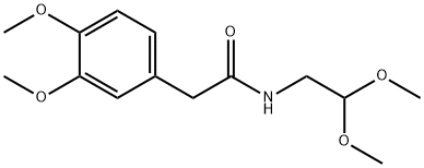 N-(2,2-dimethoxy-ethyl)-3,4-dimethoxyphenylacetamide Struktur