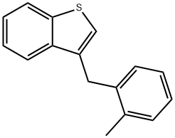 3-(2-METHYLBENZYL)BENZO[B]THIOPHENE 结构式