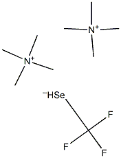 Tetramethylammonium trifluoromethylselenate Struktur