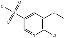 6-Chloro-5-methoxypyridine-3-sulfonyl chloride Structure