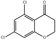 4H-1-Benzopyran-4-one, 5,7-dichloro-2,3-dihydro- Struktur