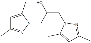 1,3-bis(3,5-dimethyl-1H-pyrazol-1-yl)propan-2-ol,76158-45-7,结构式