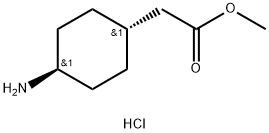 trans-4-aminocyclohexylacetic acid methyl ester hydrochloride Struktur
