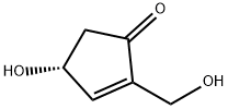 (R)-4-羟基-2-(羟基甲基)-2-环戊烯-1-酮,76420-07-0,结构式