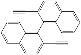 2,2'-diethynyl-1,1'-binaphthalene 结构式