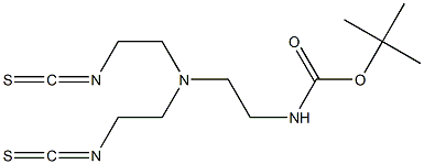 2-(tert-butoxycarbonylamino)ethyl bis(2-isothiocyanatoethyl)amine Struktur