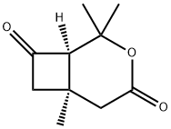 (6R)-2,2,6-trimethyl-3-oxabicyclo[4.2.0]octane-4,8-dione,76741-10-1,结构式
