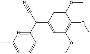 (6-Methyl-pyridin-2-yl)-(3,4,5-trimethoxy-
phenyl)-acetonitrile Structure