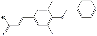 (E)-3-(4-(benzyloxy)-3,5-dimethylphenyl)acrylic acid Structure