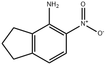2,3-dihydro-5-nitro-1H-inden-4-amine 结构式