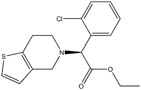 ethyl (S)-2-(2-chlorophenyl)-2-(6,7-dihydrothieno[3,2-c]
pyridin-5(4H)-yl)acetate Structure