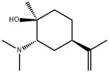 Cyclohexanol, 2-(dimethylamino)-1-methyl-4-(1-methylethenyl)-, (1S,2S,4R)- Structure