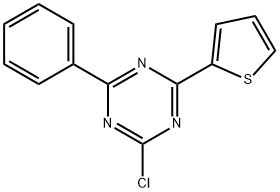 2-Chloro-4-phenyl-6-(2-thienyl)-1,3,5-triazine 结构式