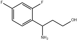 3-AMINO-3-(2,4-DIFLUOROPHENYL)PROPAN-1-OL Structure