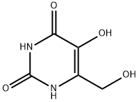 6-(Hydroxymethyl)-5-hydroxyuracil Struktur