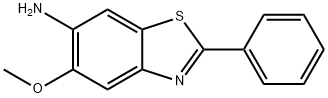 6-amino-5-methoxy-2-phenylbenzothiazole 结构式
