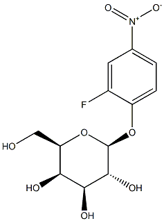 2-Fluoro-4-nitrophenyl b-D-galactopyranoside Structure