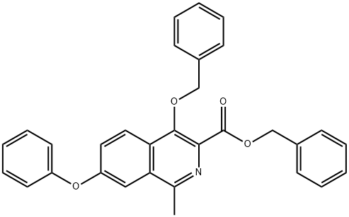 808118-41-4 BENZYL 4-(BENZYLOXY)-1-METHYL-7-PHENOXYISOQUINOLINE-3-CARBOXYLATE