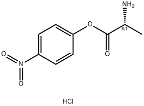 D-丙氨酸对硝基苯酯盐酸盐, 81086-57-9, 结构式