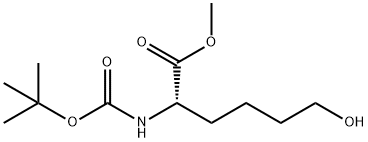 N-BOC-6-羟基-DL-正亮氨酸甲酯, 81505-49-9, 结构式