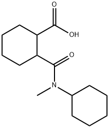 2-{[cyclohexyl(methyl)amino]carbonyl}cyclohexanecarboxylic acid Structure