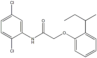 2-[2-(sec-butyl)phenoxy]-N-(2,5-dichlorophenyl)acetamide Structure