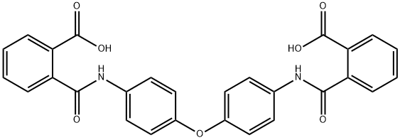 2-[(4-{4-[(2-carboxybenzoyl)amino]phenoxy}anilino)carbonyl]benzoic acid Structure