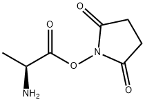 L-Alanine, 2,5-dioxo-1-pyrrolidinyl ester 化学構造式