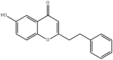 6-Hydroxy-2-(2-phenylethyl)chromone Structure