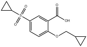 2-(Cyclopropylmethoxy)-5-(Isopropylsulfonyl)Benzoic Acid Structure