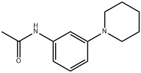 N-(3-(1-哌啶基)苯基)-乙醯胺,84612-42-0,结构式