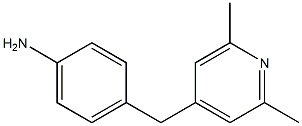 4-[(2,6-dimethylpyridin-4-yl)methyl]aniline 结构式