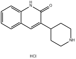 3-(哌啶-4-基)-1,2-二氢喹啉-2-酮盐酸, 855778-84-6, 结构式