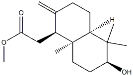 ((2S,4aS,5S,8aR)-decahydro-2-hydroxy-1,1,4a-trimethyl-6-methylenenaphthalen-5-yl)methyl acetate Structure