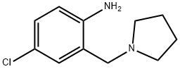 4-Chloro-2-(pyrrolidin-1-ylmethyl)aniline Structure
