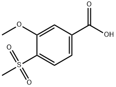 3-METHOXY-4-(METHYLSULFONYL)BENZOIC ACID,861079-70-1,结构式