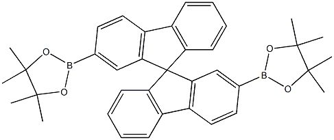 2,2'-bis(4,4,5,5-tetramethyl-1,3,2-dioxaborolan-2-yl)-9,9'-spirobi[fluorene],861455-18-7,结构式