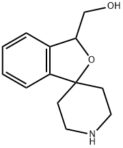 SPIRO[ISOBENZOFURAN-1(3H),4'-PIPERIDINE]-3-METHANOL 结构式