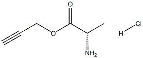 (S)-Prop-2-yn-1-yl 2-aminopropanoate hydrochloride Structure