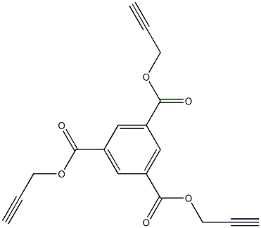 Tripropargyl benzene-1,3,5-tricarboxylate Structure