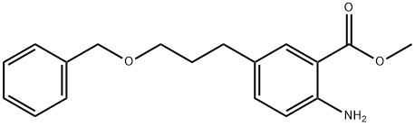 Methyl 2- amino- 5- [3- (benzyloxy) propyl] benzoate,871941-68-3,结构式