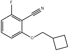 2-(Cyclobutylmethoxy)-6-fluorobenzonitrile Structure