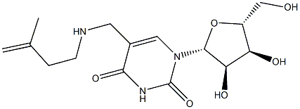 5-isopentenylaminomethyluridine Structure