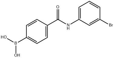 (4-((3-溴苯基)氨基甲酰基)苯基)硼酸,874288-00-3,结构式
