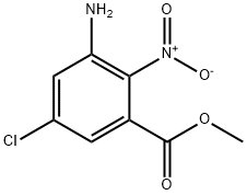 methyl 3-amino-5-chloro-2-nitrobenzoate Structure