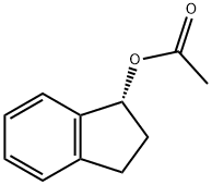 1H-Inden-1-ol, 2,3-dihydro-, 1-acetate, (1R)- Struktur