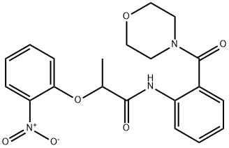 881230-73-5 N-[2-(4-morpholinylcarbonyl)phenyl]-2-(2-nitrophenoxy)propanamide