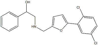 2-({[5-(2,5-dichlorophenyl)-2-furyl]methyl}amino)-1-phenylethanol Structure